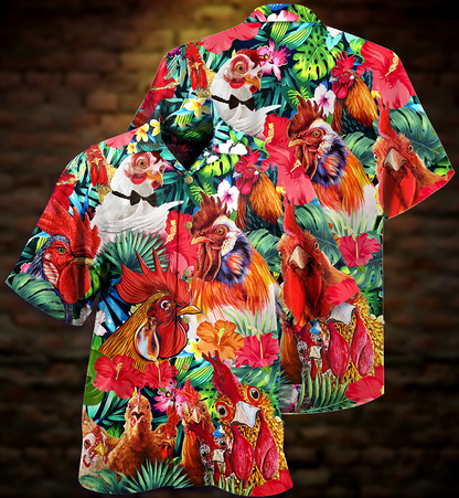 Chicken Love Farm Wonder - Hawaiian Shirt 