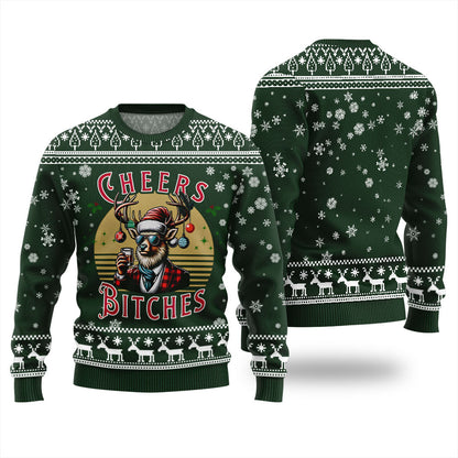 Cheer Reindeer Funny Christmas Sweater