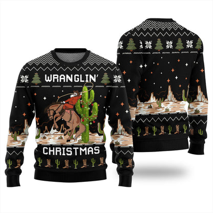 Wrangling Ugly Christmas Sweater