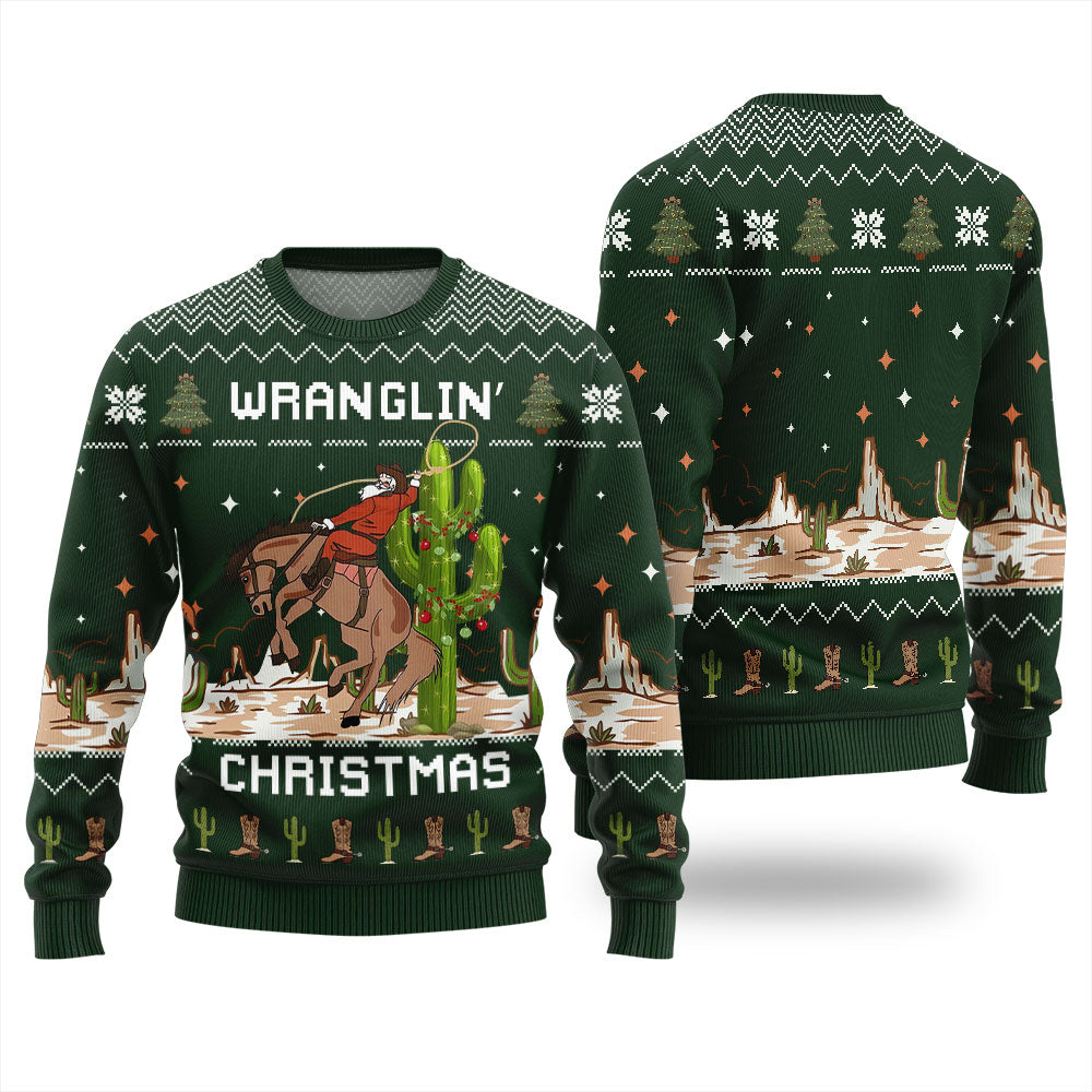 Wrangling Ugly Christmas Sweater