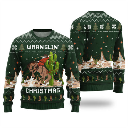 Wrangling Ugly Christmas Sweater
