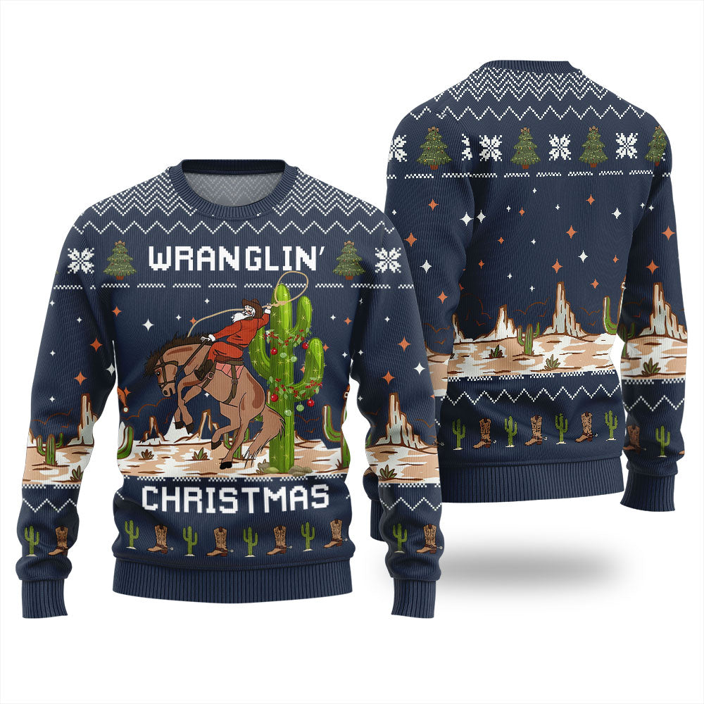 Wrangling Ugly Christmas Sweater