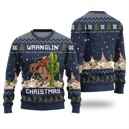 Wrangling Ugly Christmas Sweater
