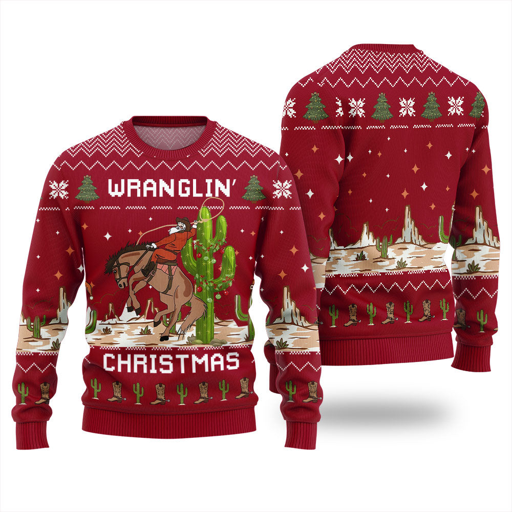 Wrangling Ugly Christmas Sweater