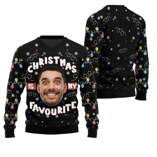 Personalized Face Favorite Ugly Christmas Sweater