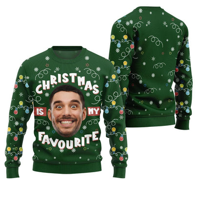 Personalized Face Favorite Ugly Christmas Sweater