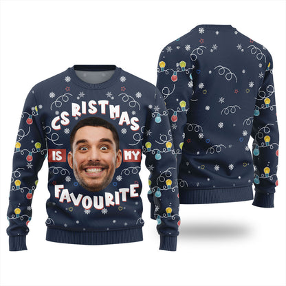 Personalized Face Favorite Ugly Christmas Sweater