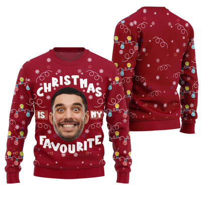 Personalized Face Favorite Ugly Christmas Sweater