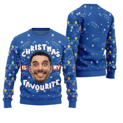Personalized Face Favorite Ugly Christmas Sweater