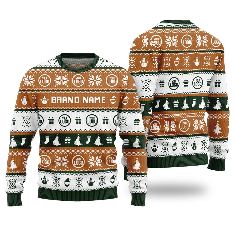 Custom Logo For Brand Christmas Sweater