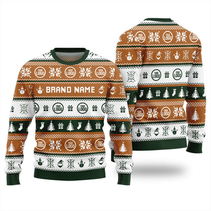Custom Logo For Brand Christmas Sweater