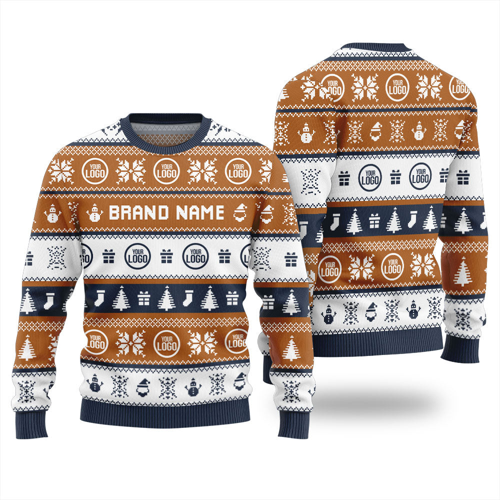 Custom Logo For Brand Christmas Sweater