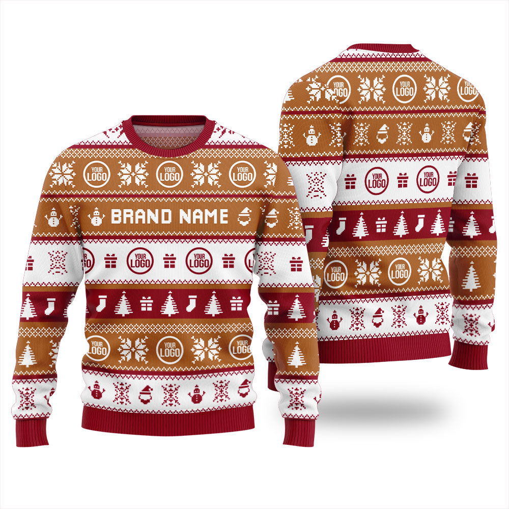 Custom Logo For Brand Christmas Sweater