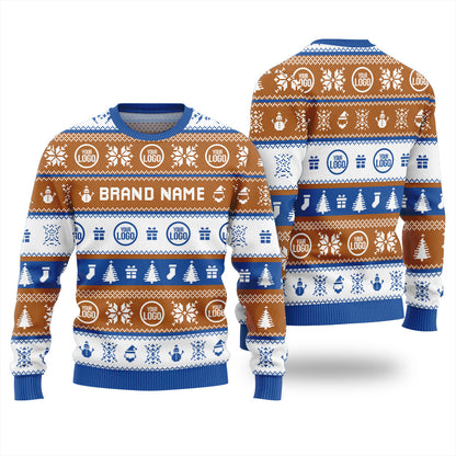 Custom Logo For Brand Christmas Sweater