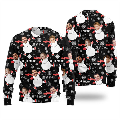 Custom Face Family Ugly Christmas Sweater