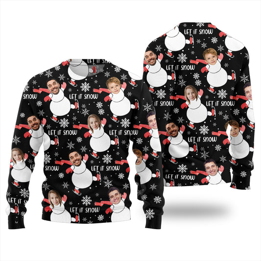 Custom Face Family Ugly Christmas Sweater