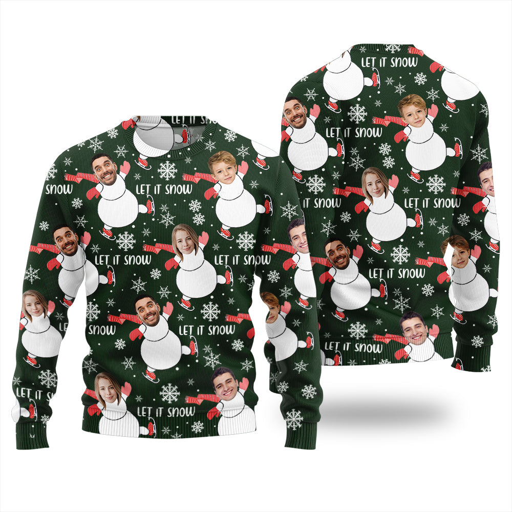 Custom Face Family Ugly Christmas Sweater