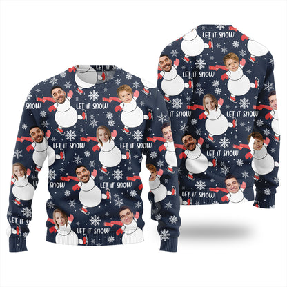 Custom Face Family Ugly Christmas Sweater