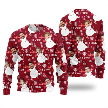 Custom Face Family Ugly Christmas Sweater