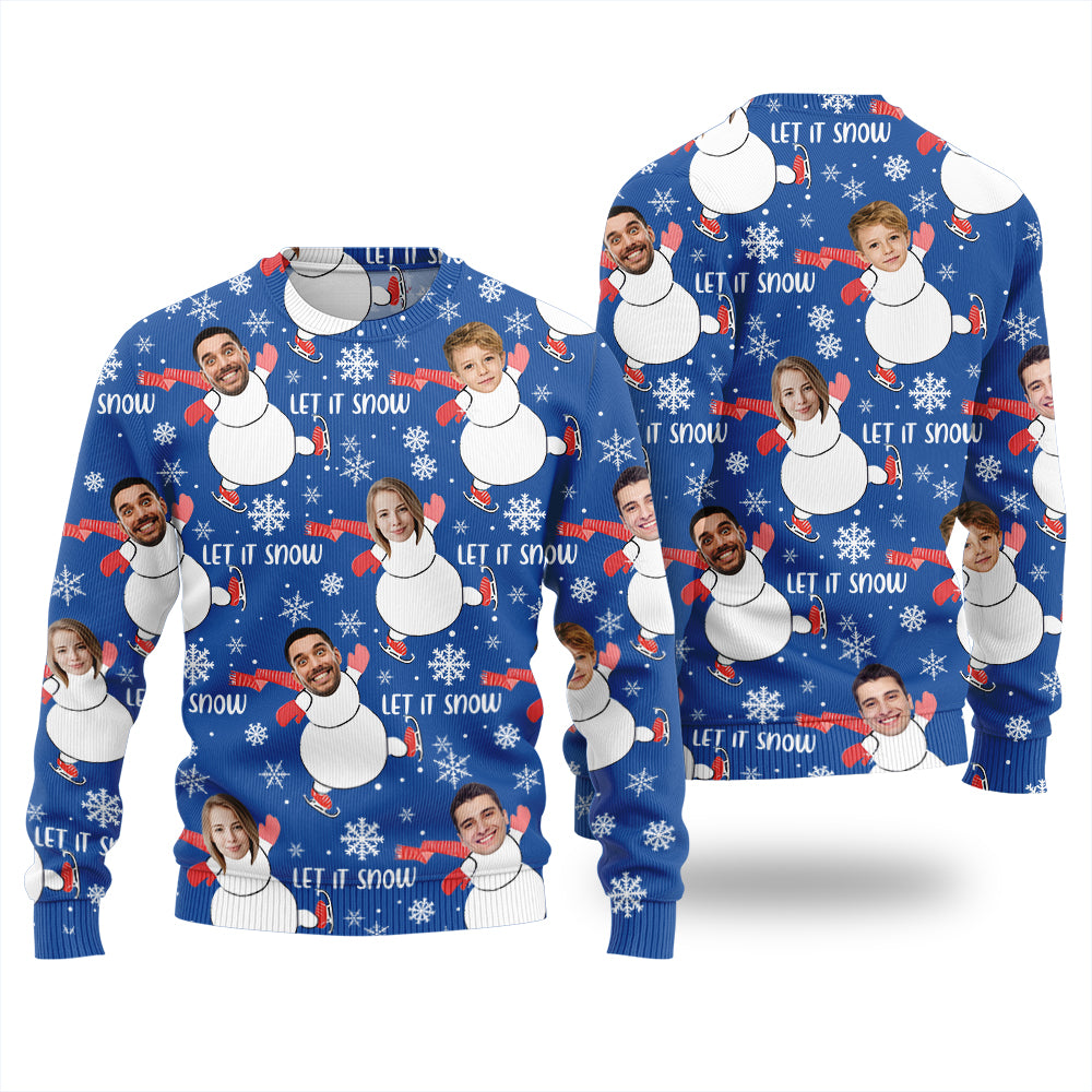 Custom Face Family Ugly Christmas Sweater