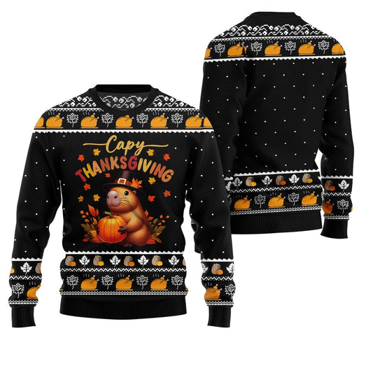 Capy Thanksgiving Ugly Sweater