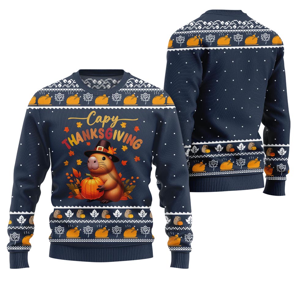Capy Thanksgiving Ugly Sweater