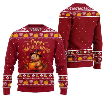 Capy Thanksgiving Ugly Sweater