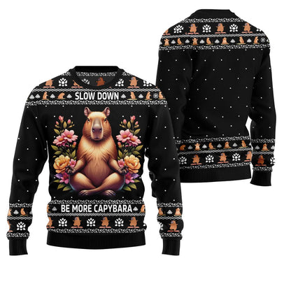 Slow Capy Funny Christmas Sweater