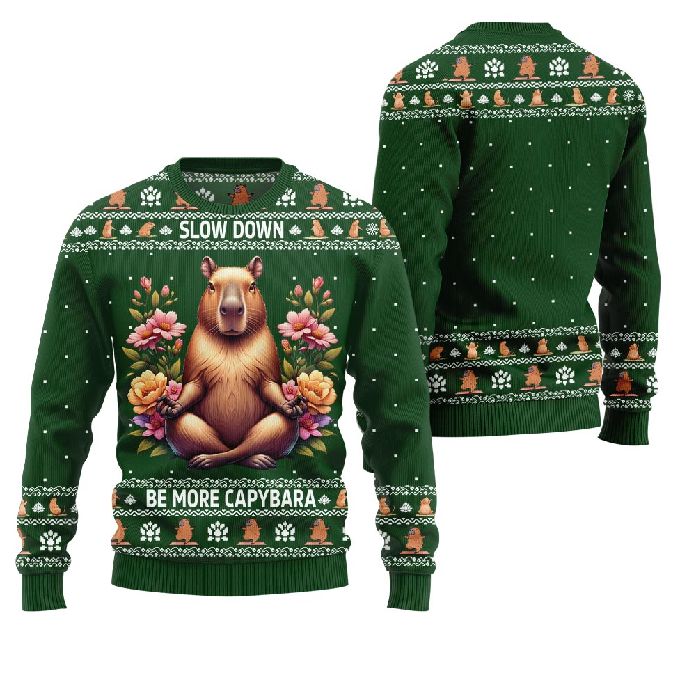 Slow Capy Funny Christmas Sweater