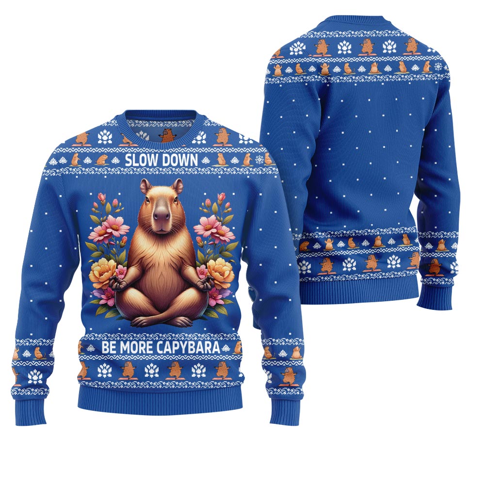 Slow Capy Funny Christmas Sweater