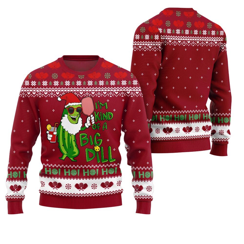 Pickleball Funny Ugly Christmas Sweater