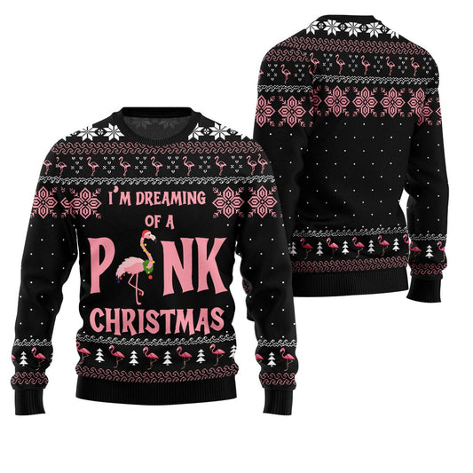 Flamingo Pinky Ugly Christmas Sweater