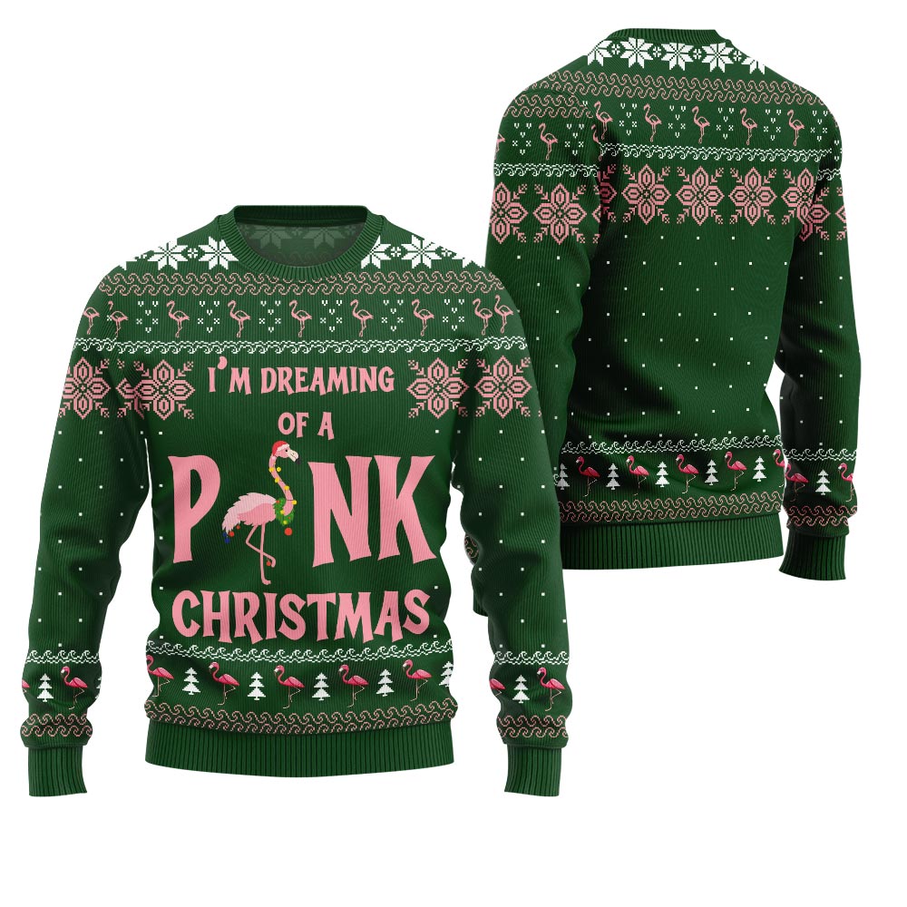 Flamingo Pinky Ugly Christmas Sweater