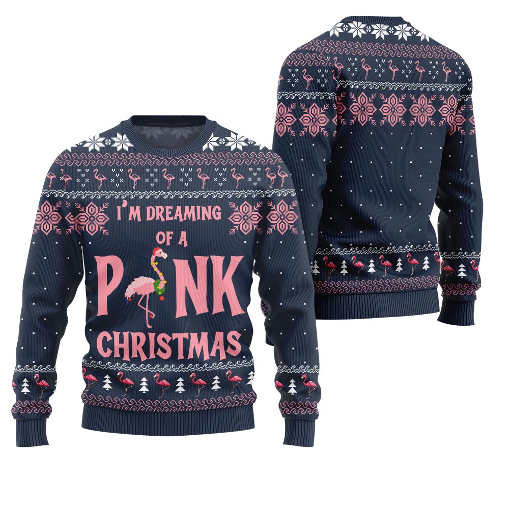 Flamingo Pinky Ugly Christmas Sweater
