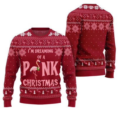 Flamingo Pinky Ugly Christmas Sweater