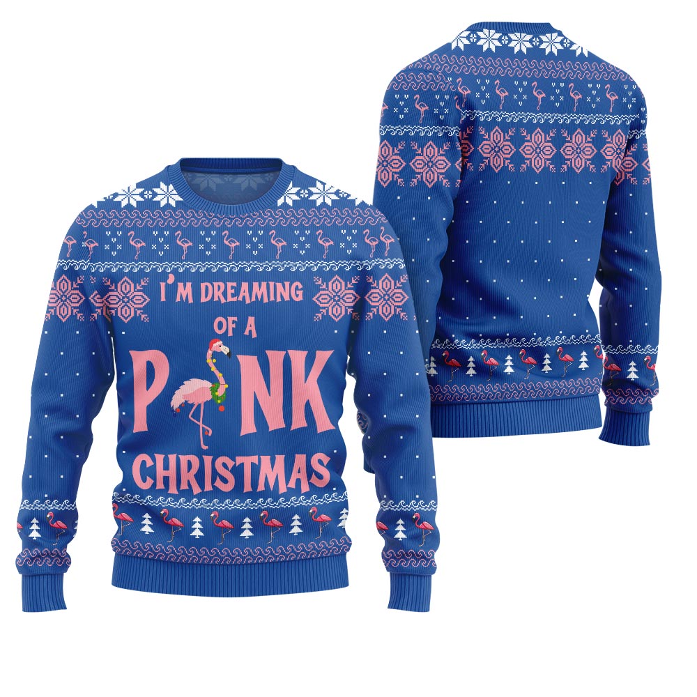 Flamingo Pinky Ugly Christmas Sweater