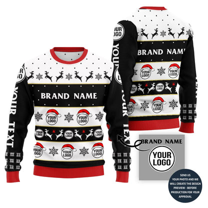 Custom Logo And Brand Name Special Ugly Christmas Sweater
