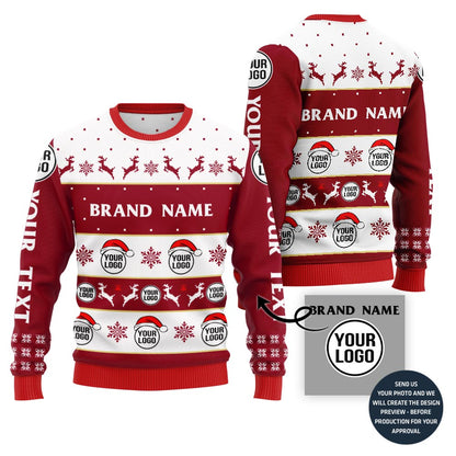 Custom Logo And Brand Name Special Ugly Christmas Sweater