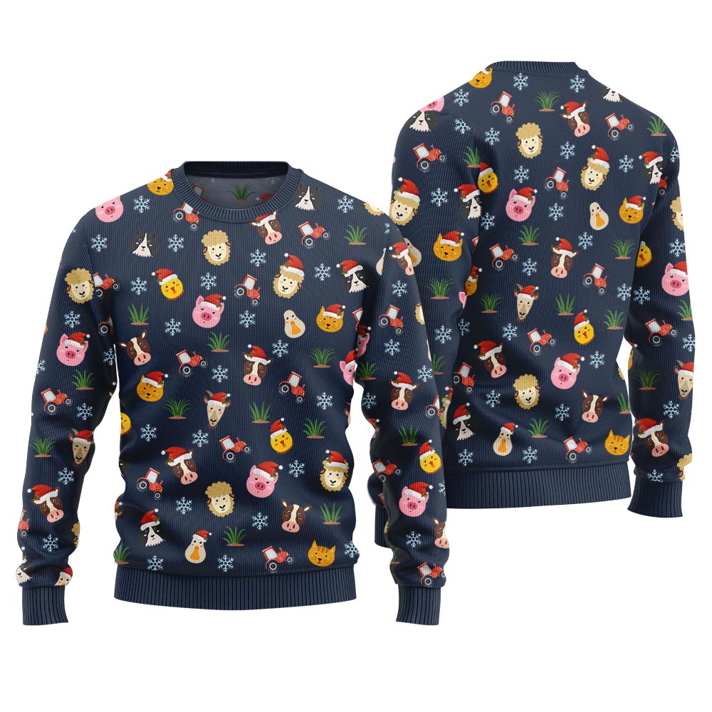 Farm Animal Cute Christmas Sweater