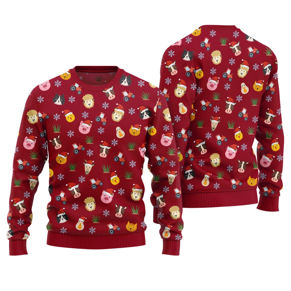 Farm Animal Cute Christmas Sweater