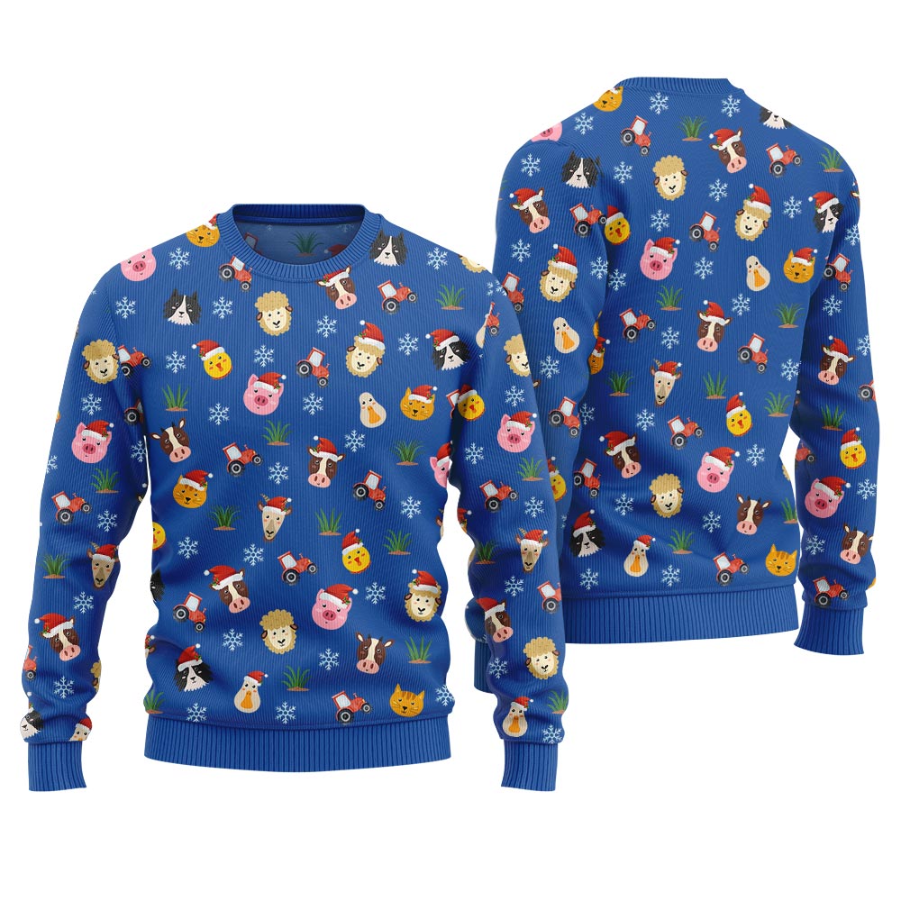 Farm Animal Cute Christmas Sweater