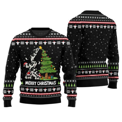 Christmas Cow Funny Ugly Sweater