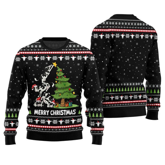 Christmas Cow Funny Ugly Sweater