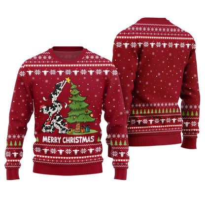 Christmas Cow Funny Ugly Sweater