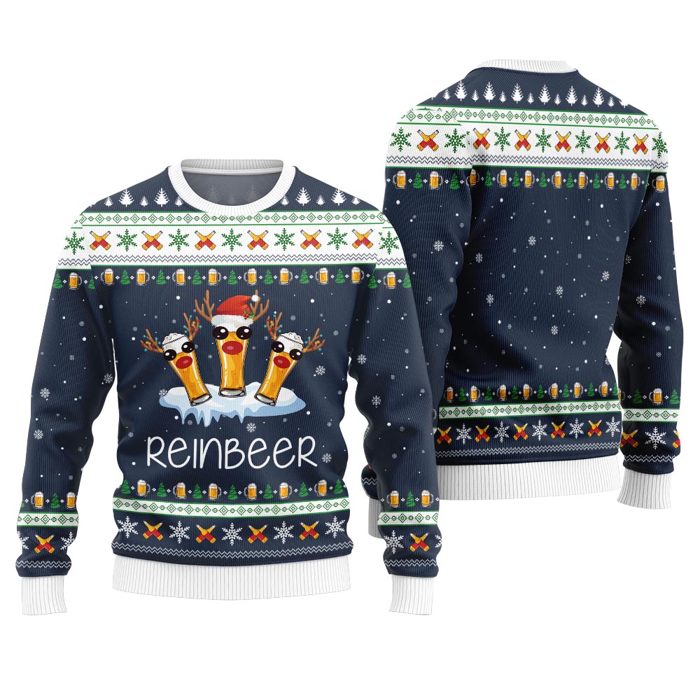 Reinbeer Funny Christmas Sweater
