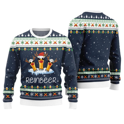 Reinbeer Funny Christmas Sweater