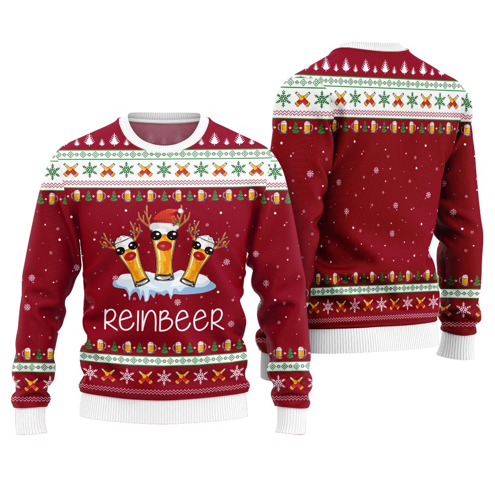 Reinbeer Funny Christmas Sweater