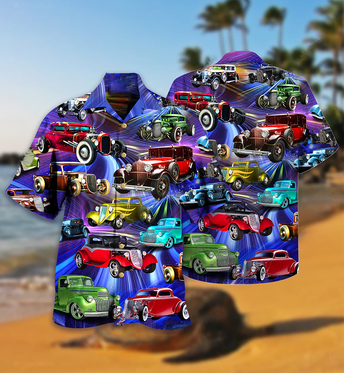 Car Green Red To Dream Stunning Style - Hawaiian Shirt 