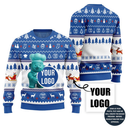 Custom Logo Restaurant Ugly Christmas Sweater