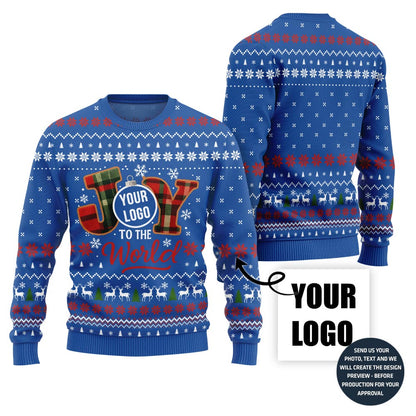 Custom Logo Joyful Christmas Sweater